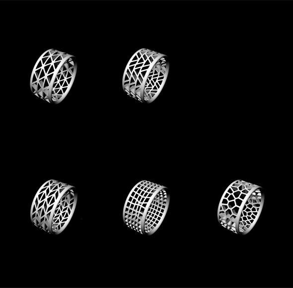 digital filigree - Schienen_Ring_Variations